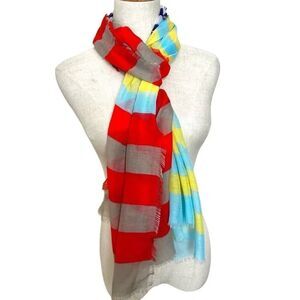 Colorful striped scarf